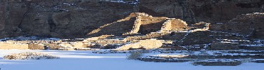Photo of Pueblo Bonito in snow